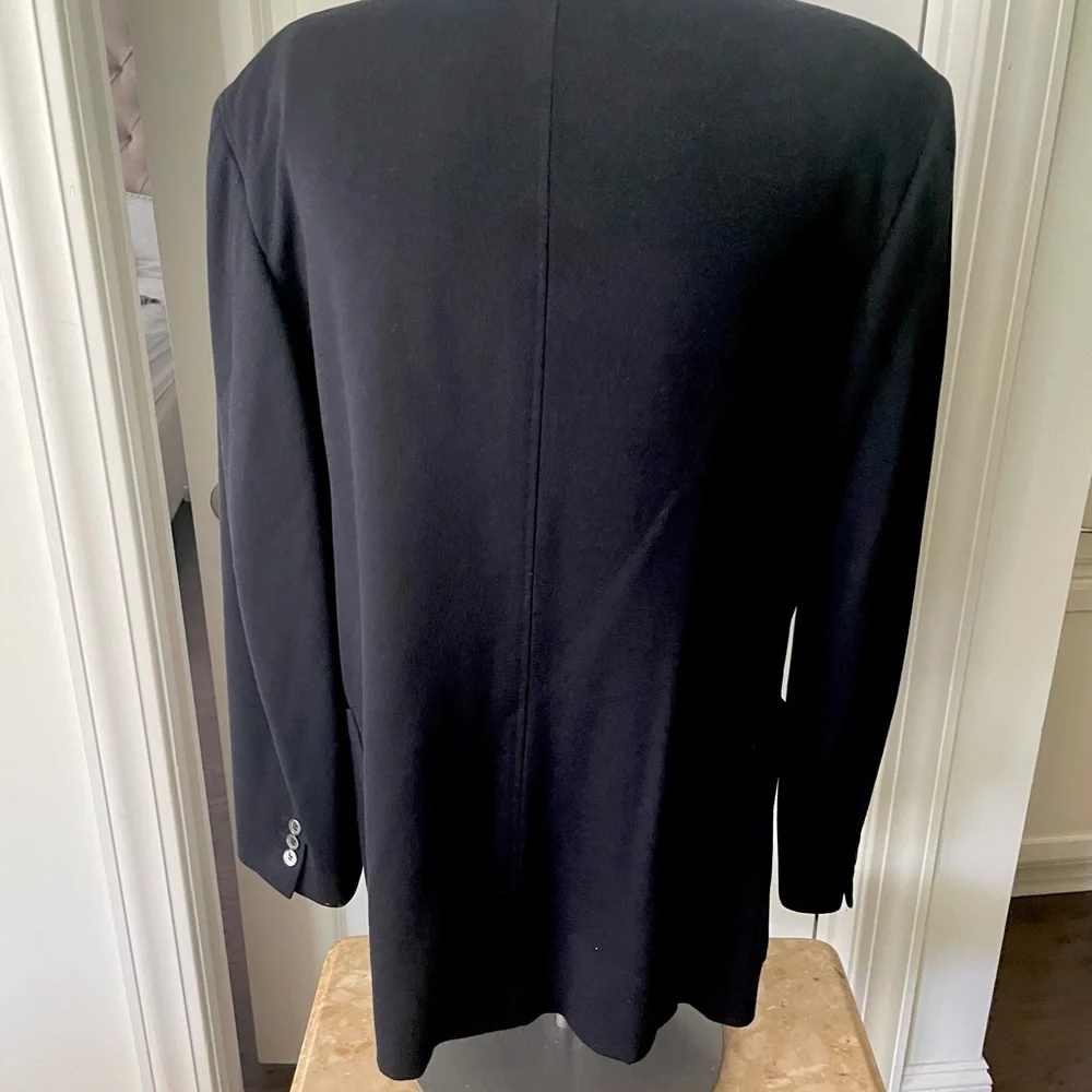 CANALI 100% CASHMERE BLACK 2 BTN SINGLE BREASTED JACKET  54L ITALY